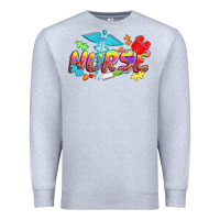 Heather Grey Autism Nurse Premium Sweatshirt - NancyCooperArtShop