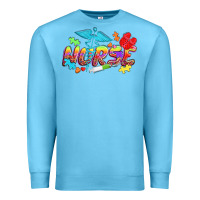 Ocean Blue Autism Nurse Premium Sweatshirt - NancyCooperArtShop