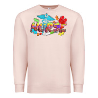 Pale Pink Autism Nurse Premium Sweatshirt - NancyCooperArtShop