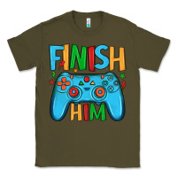 Army Green finish him Classic Tee - JahusDesignShop