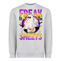 Heather Grey Freak In The Sheets Heavyweight Sweatshirt - texasbilliewilder