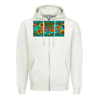 Blessed Turquoise Gemstone Cactus And Sunflower Licanse Plate Zipper Hoodie | Teevron