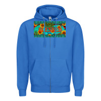 True Royal blessed turquoise gemstone cactus and sunflower licanse plate Zipper Hoodie - Artiststas