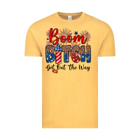 Vintage Mustard Boom bitch get out the way Vintage Tee - Neo Western