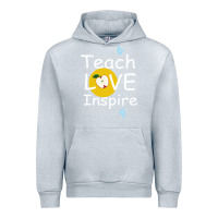 Heather Grey teach love inspire Urban Hoodie - Bettercallsaul
