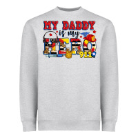 Heather Grey my daddy is my hero dispatcher Heavyweight Sweatshirt - Zillion Design Studio