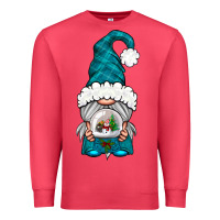 Cardinal winter gnome with snow globe Premium Sweatshirt - NancyCooperArtShop