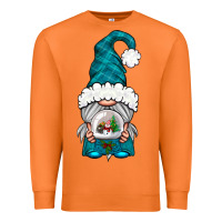 Carrot winter gnome with snow globe Premium Sweatshirt - NancyCooperArtShop