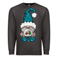 Smoke winter gnome with snow globe Premium Sweatshirt - NancyCooperArtShop