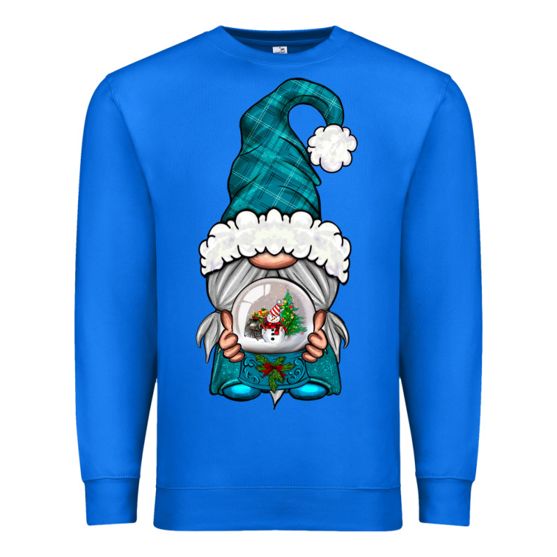Winter Gnome With Snow Globe Premium Sweatshirt by NancyCooperArtShop | Teevron