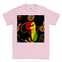 Bubblegum Pink African Freedom Seamless Pattern Classic Tee - BundleAndBundleShop