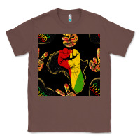 Chestnut African Freedom Seamless Pattern Classic Tee - BundleAndBundleShop