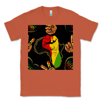 Copper African Freedom Seamless Pattern Classic Tee - BundleAndBundleShop