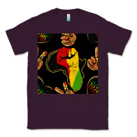 Plum African Freedom Seamless Pattern Classic Tee - BundleAndBundleShop
