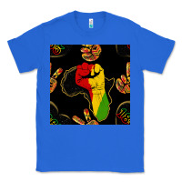 True Royal African Freedom Seamless Pattern Classic Tee - BundleAndBundleShop