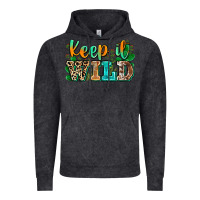 Vintage Black keep it wild Vintage Hoodie - Zillion Design Studio