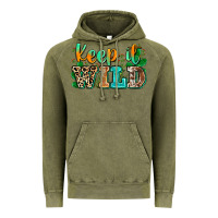 Vintage Olive keep it wild Vintage Hoodie - Zillion Design Studio
