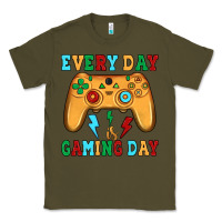 Army Green every day is gaming day Classic Tee - JahusDesignShop