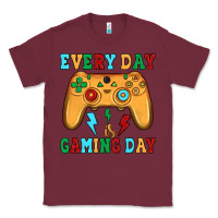 Burgundy every day is gaming day Classic Tee - JahusDesignShop
