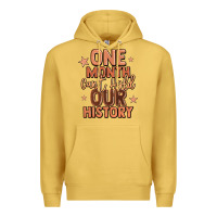 Antique Gold one month can't hold our history Premium Hoodie - LillyAllenDesigns