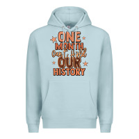 Blue Mist one month can't hold our history Premium Hoodie - LillyAllenDesigns