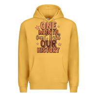 Mustard one month can't hold our history Premium Hoodie - LillyAllenDesigns