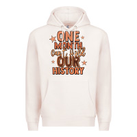 Pale Pink one month can't hold our history Premium Hoodie - LillyAllenDesigns