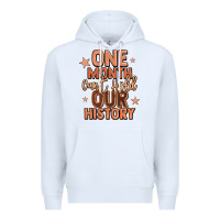 White one month can't hold our history Premium Hoodie - LillyAllenDesigns