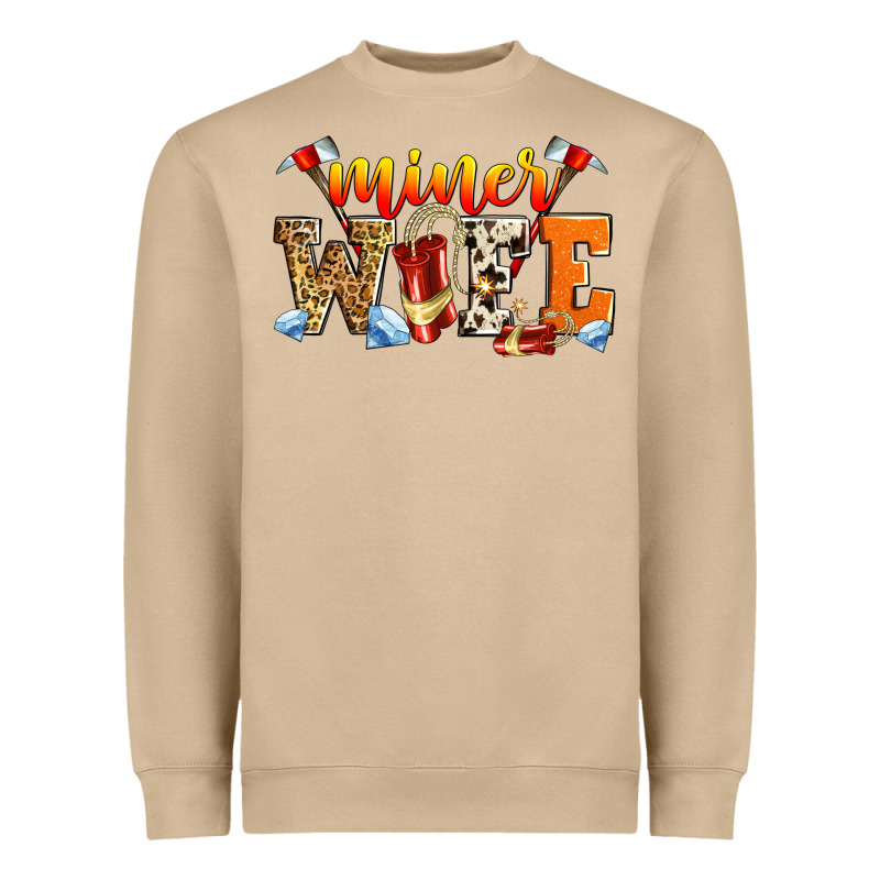 Miner Wife Heavyweight Sweatshirt by Zillion Design Studio | Teevron