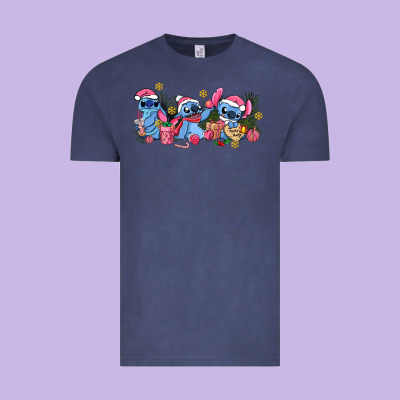Pink Christmas Stitch And Gifts Vintage Tee Designed By Adodesignshop