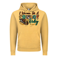 Vintage Mustard i wanna be a cowboy baby Vintage Hoodie - Zillion Design Studio