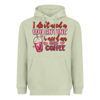 Matcha i don t need a valentine i need an iced coffee Heavyweight Hoodie - MaliasSmallBusiness