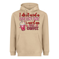 Mushroom i don t need a valentine i need an iced coffee Heavyweight Hoodie - MaliasSmallBusiness