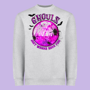 Ghouls Just Wanna Have Fun Heavyweight Sweatshirt Designed By Texasbilliewilder