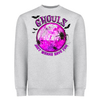Heather Grey Ghouls Just Wanna Have Fun Heavyweight Sweatshirt - texasbilliewilder