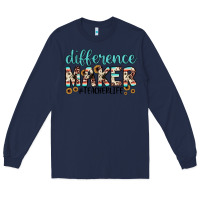 Navy difference maker Long Sleeve Tee - JahusDesignShop