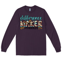 Plum difference maker Long Sleeve Tee - JahusDesignShop