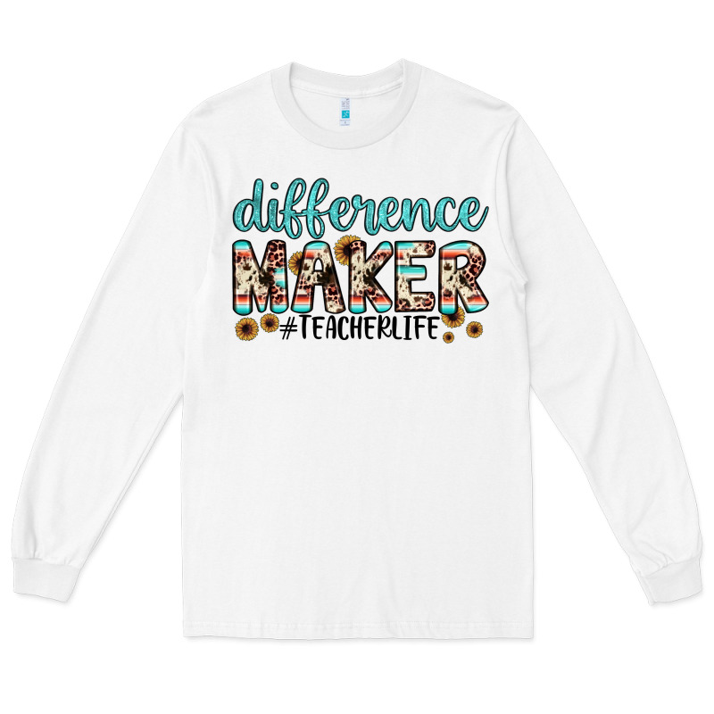 Difference Maker Long Sleeve Tee by JahusDesignShop | Teevron