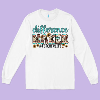 Difference Maker Long Sleeve Tee Designed By Jahusdesignshop