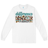 White difference maker Long Sleeve Tee - JahusDesignShop
