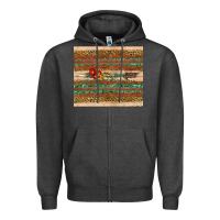 Charcoal Heather arrow wooden sunflower Zipper Hoodie - Artiststas