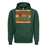 Sports Green arrow wooden sunflower Zipper Hoodie - Artiststas