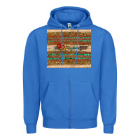True Royal arrow wooden sunflower Zipper Hoodie - Artiststas