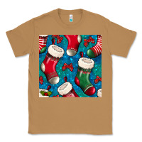 Toasted Coconut christmas socks seamless pattern Classic Tee - BundleAndBundleShop