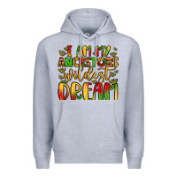 Heather Grey i am my ancestors wildest dream Premium Hoodie - LillyAllenDesigns