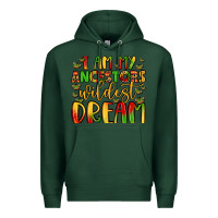 Sports Green i am my ancestors wildest dream Premium Hoodie - LillyAllenDesigns
