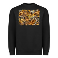 Black leopard background Heavyweight Sweatshirt - Zillion Design Studio