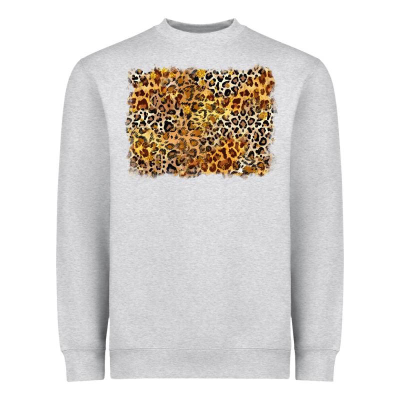 Leopard Background Heavyweight Sweatshirt by Zillion Design Studio | Teevron