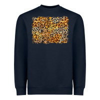 Navy leopard background Heavyweight Sweatshirt - Zillion Design Studio