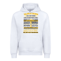 White TAURUS FACTS Urban Hoodie - Bettercallsaul